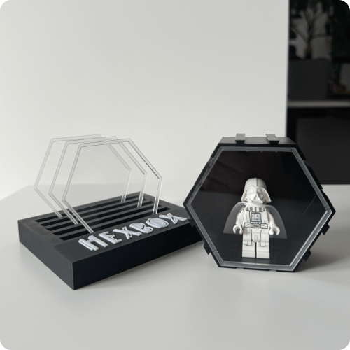 Osłonka plexi do HexBox - przykład czarny hexbox