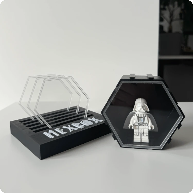 Osłonka plexi do HexBox - przykład czarny hexbox